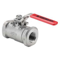 3/4" FNPT Stainless Steel Ball Valve Inline