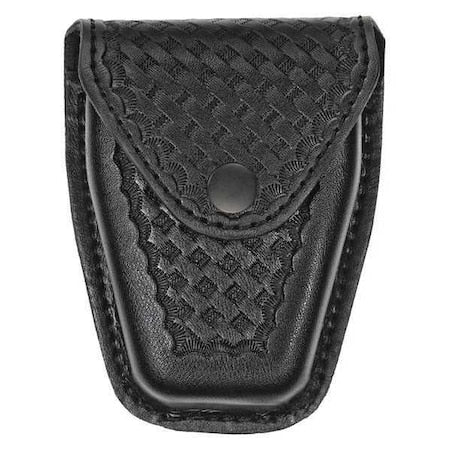 Handcuff Pouch, Synthetic Leather, Black, L, Snap