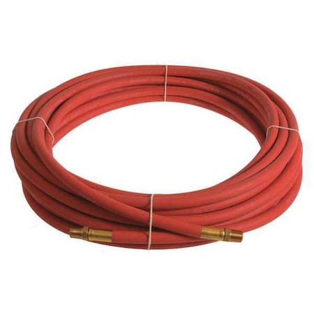 1/4" x 100 ft EPDM Coupled Air Hose 250 psi Red