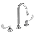 Manual Gooseneck Kitchen/Bathroom Faucet, 6" to 12" Mount, Chrome 3 Hole