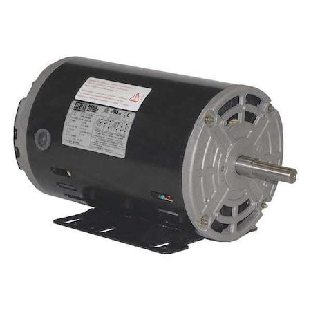 Three-Phase General Purpose Motor, 1/3 HP, 56 Frame, 208-230/460V AC Voltage, 1160 rpm Nameplate RPM