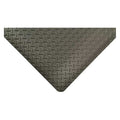 Antifatigue Mat, 15 ft. L x 3 ft. W, 9/16" Thickness, Vinyl, Diamond Plate, Black