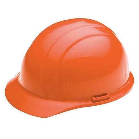 Hard Hat, Americana, Polyethylene, 4 Point Pinlock, Type 1, Class E, Hi-Vis Orange