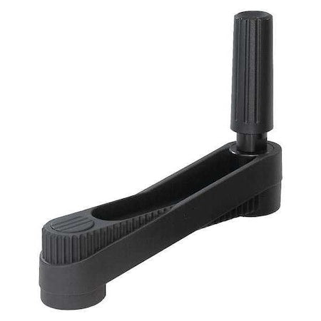 Crank Handle, Size: 1, Reamed Hole Bore D2= 8 mm, A=80, H=85.8 Thermoplastic, Revolving