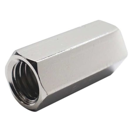 Coupling Nut, M6-1.00, 18-8 Stainless Steel, Not Graded, NL-19, 18 mm Lg, 10 mm Hex Wd, 25 PK