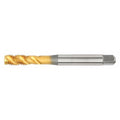 Spiral Flute Tap, M8-1.25, Semi-Bottoming, Metric, 3 Flutes, TiN