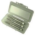 3pc HSS Taper, Plug & Bottoming Hand Tap HTGP Greenfield Threading Bright 4-Flute D4 M4.5x0.75