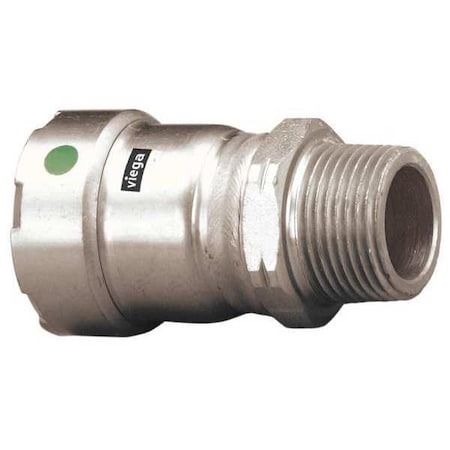 Strt, SS, Press-fit 3/4 in, MNPT 3/4 in