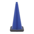 Traffic Cone, PVC, Non-Reflective, 28 in Height, 7 lb, Blue