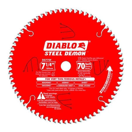 70-Teeth Circular Saw Blade,Carbide Tip