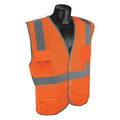 High Visibility Vest,Orange/Red,S/M