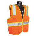 High Visibility Vest,Orange/Red,XL