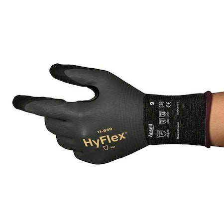Cut-Resistant Coated Gloves, Cut Level A2 ,Double Dipped ,Foam Nitrile ,Sandy ,6 1 PR