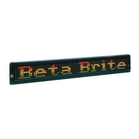 LED Message Display Sign,3-13/16" H