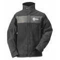 Welding Jacket, 4XL, 2 oz Pigskin, Snaps Closure