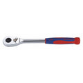1/2" Drive 84 Geared Teeth Pear Head Style Hand Ratchet, 11-9/16" L, Chrome Finish