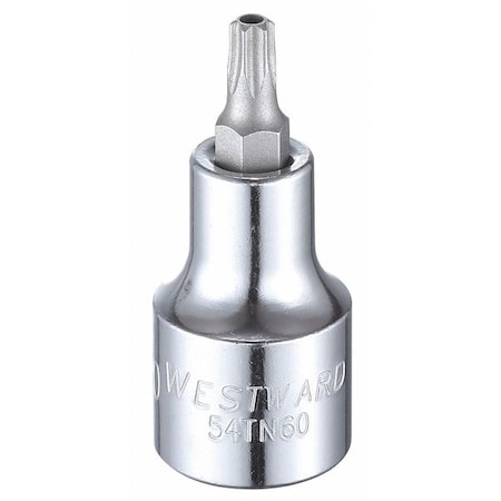 1/2 in Drive Tamper Resistant Torx(R) Socket Bit SAE T30 Tip, 2 1/4 in L