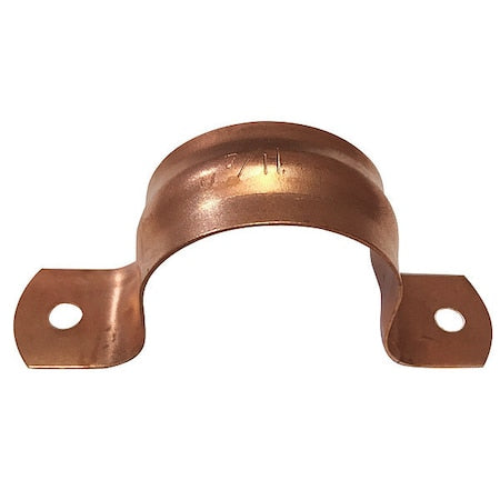 Pipe Strap,Two-Hole,Steel,1 1/4"PipeSize