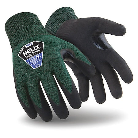 Cut Resistant Coated Gloves, Cut Level A2 ,Dipped ,Microporous Nitrile ,Foam ,2XL 1 PR