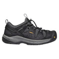Men's Hiker Shoe, 7 1/2 Leather, Mesh Upper, Steel Toe, 3 in H, Black/Dark Shadow, 1023216