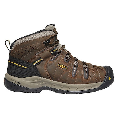 Men's Hiker Boot, 11 D, Steel Toe, 5 in H, Cascade Brown/Golden Rod, 1023228