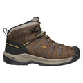 Men's Hiker Boot, 14 EE, Steel Toe, 5 in H, Cascade Brown/Golden Rod, 1023228