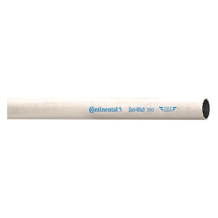 Washdown Hose,1/2" ID x 50 ft.,White