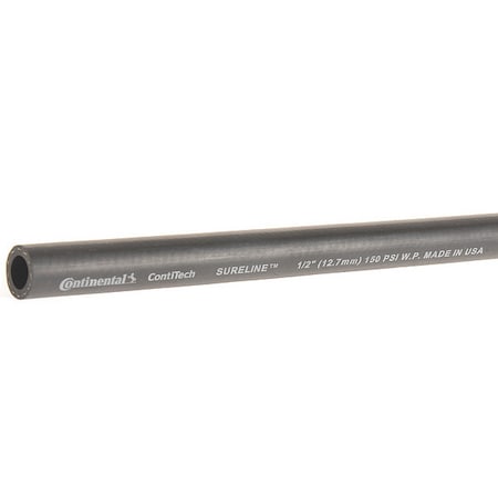 1/2 in ID x 100 ft L Garden Hose, EPDM Tube, Black