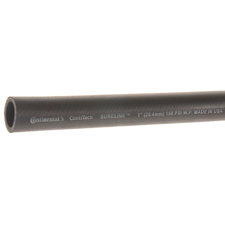 1 in ID x 25 ft L Garden Hose, EPDM Tube, Black