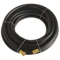 5/8 in ID x 75 ft L Garden Hose, EPDM Tube, Black, Brass x Brass Fitting