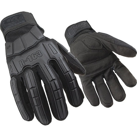 Impact Resistant Gloves,Black,L,PR