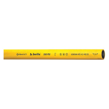 Air Hose,1" ID x 50 ft.,Yellow