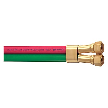 Welding Hose,3/16" ID x 12 ft. 6