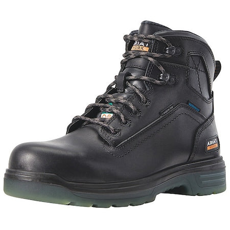 Men's 6 in Carbon Toe Work Boot, 11 1/2, Composite Toe, 6 in H, Black, 10029134