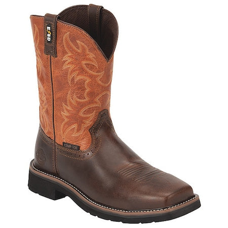 Men's 11 in Composite Toe Western Boot, Brown, 7, D, WK4300