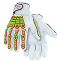 Hi-Vis Cold Protection Gloves, SuperFabric(R) Palm, Hook-and-Loop Cuff, 1 PR
