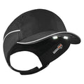 Bump Cap, Short Brim Baseball, Polyethylene, Hook-and-Loop Suspension