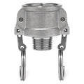 Coupler, Stainless Steel, Coupling Type B, Coupling Size: 1-1/4"