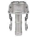 Cam and Groove Fitting, 304SS, C, 1" Coupler x 1" Hose Shank