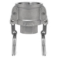 Cam and Groove Fitting, 304SS, D, 1" Coupler x 1" Female NPT