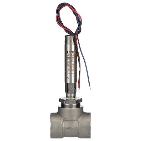 Mini-size flow switch, stainless steel upper and lower body, 1-1/4" NPT, stainless steel tee.
