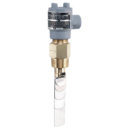 Vane operated flow switch, brass body, universal vane.