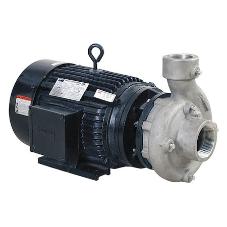 CentrfPmp,10hp,SS,2-1/2",Crbn/Cermic/FKM