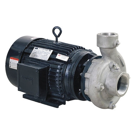 CentrfPmp,15hp,SS,2-1/2",Crbn/Cermic/FKM