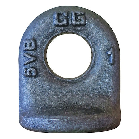 Eye Bolt Without Shoulder, 1-1/4 in ID, Steel, Black Oxide