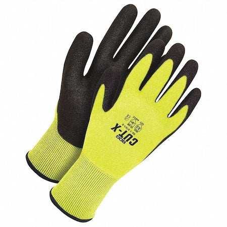 Cut Resistant Coated Gloves, Cut Level A3 ,Dipped ,Polyurethane ,Sandy ,L 1 PR