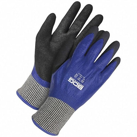 Cut-Resistant Coated Gloves, Cut Level A3 ,Nitrile ,Sandy ,L 1 PR