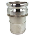 Cam and Groove Adapter, Hose Shank, SS