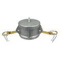 Cam and Groove Adapter, 2-1/2", Aluminum, Coupling Type: Type DC