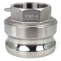 Cam and Groove Adapter, Threaded, SS